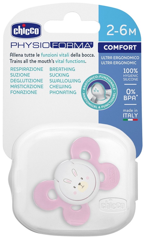 CHICCO SUCCHIETTO COMFORT GIRL IN SILICONE 0-6 MESI 1 PEZZO - farmachicca