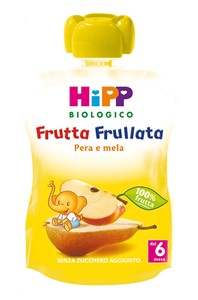 HIPP BIO FRUTTA FRULLATA PERA MELA 90 G - farmachicca