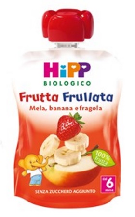 HIPP BIO FRUTTA FRULLATA MELA BANANA FRAGOLA 90 G - farmachicca