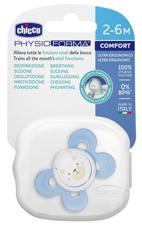 CHICCO SUCCHIETTO COMFORT BOY IN SILICONE 0-6 MESI 1 PEZZO - farmachicca