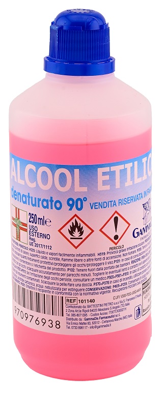 ALCOOL ETILICO DENATURATO 90% 250 ML - farmachicca