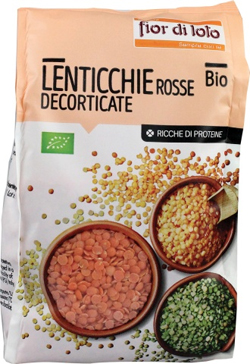 LENTICCHIE PICCOLE ROSSE DECORTICATE BIO 400 G - farmachicca