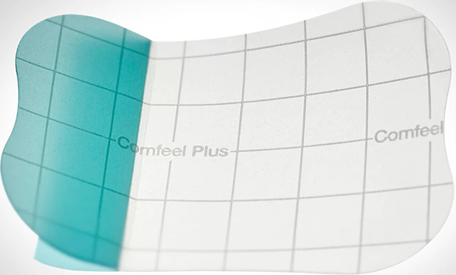 MEDICAZIONE SPECIALE ATTIVA TRASPARENTE CON IDROCOLLOIDE COMFEEL PLUS 5X7 CM 10 PEZZI - farmachicca