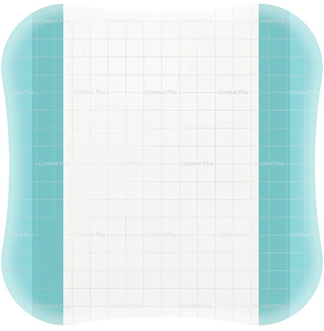MEDICAZIONE SPECIALE ATTIVA TRASPARENTE CON IDROCOLLOIDE COMFEEL PLUS 20X20 CM 5 PEZZI - farmachicca