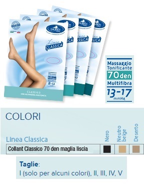 SAUBER COLLANT 70 DENARI MAGLIA LISCIA N BEIG 4 LINEA CLASSICA - farmachicca