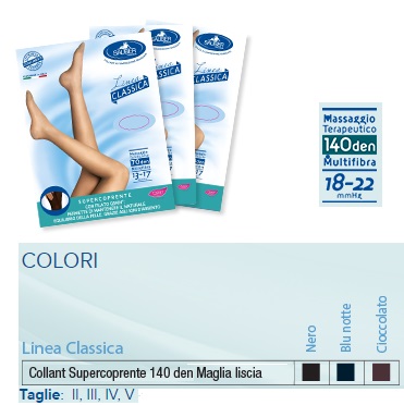 SAUBER COLLANT 140 DENARI SUPER COPRENTE MICRORETE CIOCCOLATO 2 LINEA CLASSICA - farmachicca