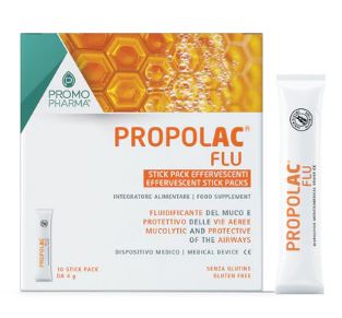 PROPOL AC FLU EFFERVESCENTE 10 BUSTINE - farmachicca