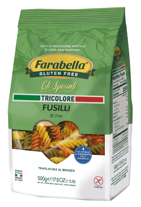 FARABELLA FUSILLI TRICOLORE 500 G - farmachicca
