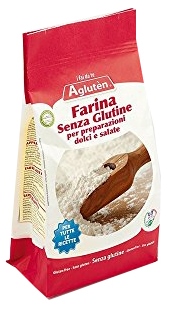 AGLUTEN FARINA SENZA GLUTINE PREPARAZIONE DOLCI E SALATO 1 KG - farmachicca
