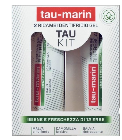 TAU MARIN DENTIFRICIO RINFRESCANTE RICARICA TAU KIT 2X20ML - farmachicca