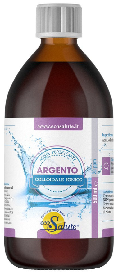 ARGENTO COLLOIDALE IONICO ACQUA 0,5 L - farmachicca