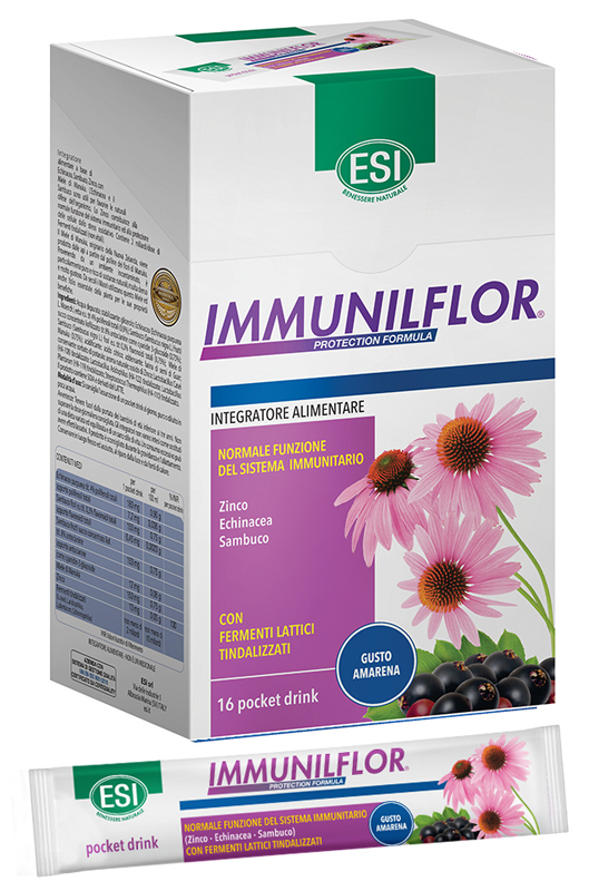 ESI IMMUNILFLOR POCKET DRINK 16 POCKET DRINK - farmachicca