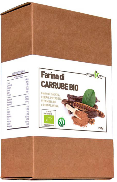 FARINA DI CARRUBE BIO 250 G - farmachicca