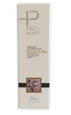 HINO NATURAL SKINCARE PRO BALANCE GENTLE NUTRA MILK DETERGENTE PELLI SECCHE E SENSIBILI 200 ML - farmachicca