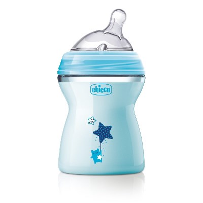 CHICCO BIBERON NATFEEL 2M+ BOY 250 ML - farmachicca