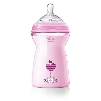 CHICCO BIBERON NATFEEL 6M+ GIRL 330 ML - farmachicca