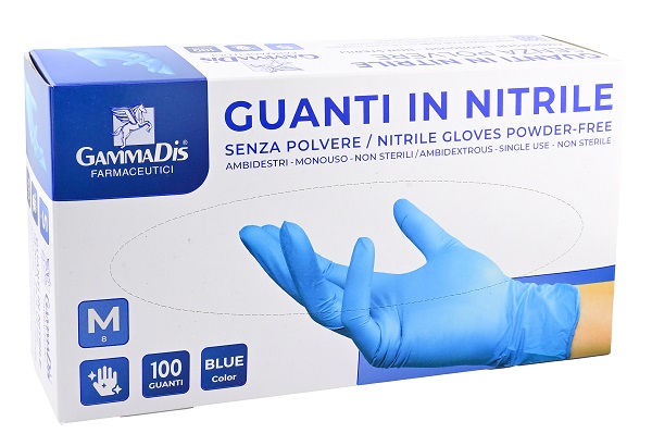 GUANTI NITRILE SENZA POLVERE SMALL 100 PEZZI - farmachicca