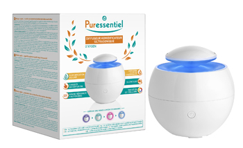 PURESSENTIEL DIFFUSORE UMIDIFICATORE ULTRASONICO O'XYGEN - farmachicca