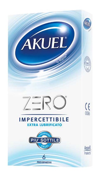 PROFILATTICO AKUEL ZERO EXTRALUBRIFICATO BOX DA 6 PEZZI - farmachicca