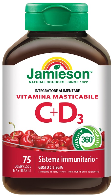 JAMIESON VITAMINA C 500 + D 75 COMPRESSE - farmachicca