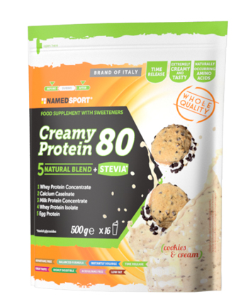 CREAMY PROTEIN 80 COOKIES & CREAM 500 G - farmachicca