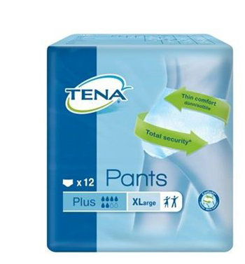 PANNOLONE PULL UP TENA PANTS PLUS TAGLIA EXTRA LARGE 12 PEZZI - farmachicca