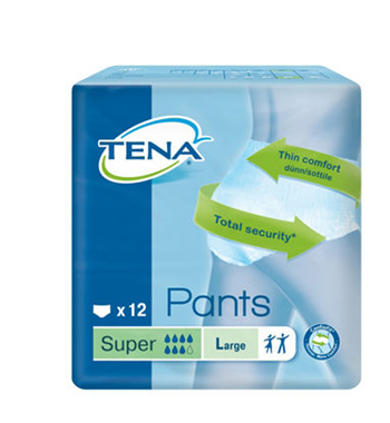 PANNOLONE PULL UP TENA PANTS SUPER TAGLIA LARGE 12 PEZZI - farmachicca