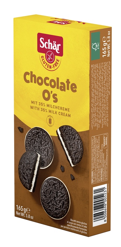 SCHAR CHOCOLATE O'S BISCOTTI 165 G - farmachicca