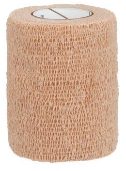 BENDA ELASTICA COMPRESSIVA AUTOADESIVA COBAN 7,5X200CM IN ESTENSIONE 7,5X450CM COLORE CARNE - farmachicca