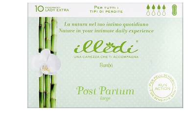 ILLEDI ASSORBENTI LADY EXTRA SENZA ALI POST PARTO PER TUTTI I TIPO DI PERDITE LARGE 10 PEZZI - farmachicca