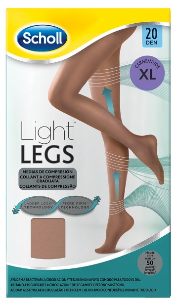 SCHOLL LIGHTLEGS 20 DENARI TAGLIA XL COLORE NUDE 1 PAIO - farmachicca