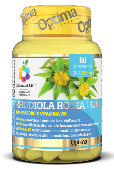 COLOURS OF LIFE RHODIOLA ROSEA PLUS 60 COMPRESSE 1200 MG - farmachicca