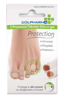 COLPHARMA POTEZIONE TUBOLARE DITA IN GEL 2 TUBI DA 7,5 CM - farmachicca