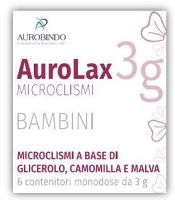 MICROCLISMI PER BAMBINI AUROLAX 6 CONTENITORI 3 G - farmachicca