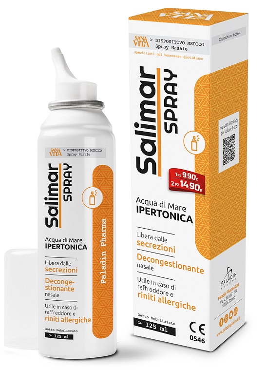 SPRAY NASALE IPERTONICO SANAVITA SALIMAR 125 ML - farmachicca