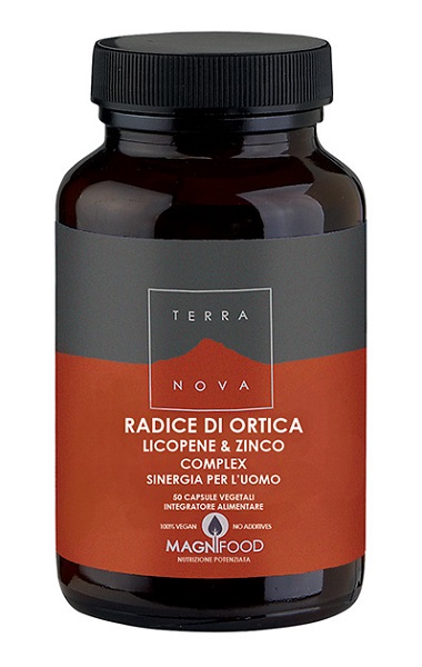 TERRANOVA RADICE ORTICA LICOPENE ZINCO SINERGIA UOMO 50 CAPSULE - farmachicca
