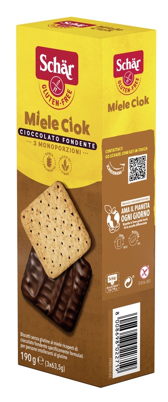 SCHAR BISCOTTI MIELE CIOK 190 G - farmachicca