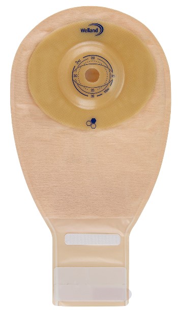 SACCA PER ILEOSTOMIA OPACA RITAGLIABILE WELLAND AURUM PROFILE ILEO MIDI DIAMETRO 13-35 MM INIZIO CONVESSITA' 35 MM 10 PEZZI - farmachicca