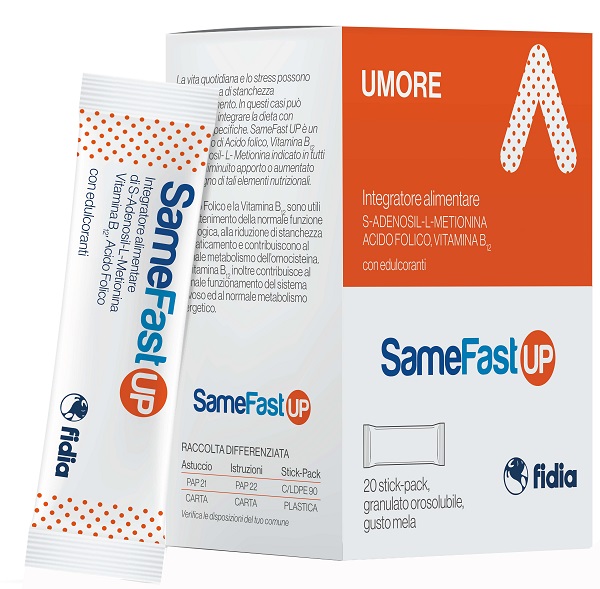 SAMEFAST UP 20 STICK PACK GRANULATO OROSOLUBILE GUSTO ANANAS - farmachicca