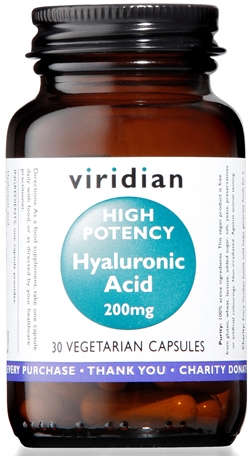 VIRIDIAN HYALURONIC ACID HIGH POTENCY 30 CAPSULE VIRIDIAN ACIDO IALURONICO ALTA CONCENTRAZIONE - farmachicca