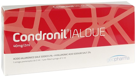 SIRINGA INTRA-ARTICOLARE CONDRONIL IALDUE PRERIEMPITA ACIDO IALURONICO SALE SODICO 40 MG 2 ML - farmachicca