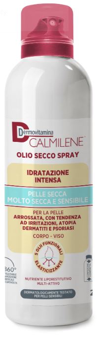 DERMOVITAMINA CALMILENE OLIO SECCO SPRAY IDRATAZIONE INTENSA PER PELLE SECCA, MOLTO SECCA E SENSIBILE 200 ML - farmachicca