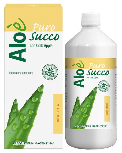 ALOE' ALOE SUCCO E POLPA BIO 1 LITRO - farmachicca