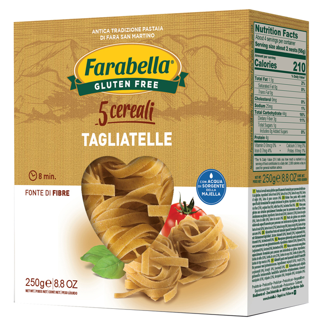 FARABELLA TAGLIATELLE AI 5 CEREALI 250 G - farmachicca