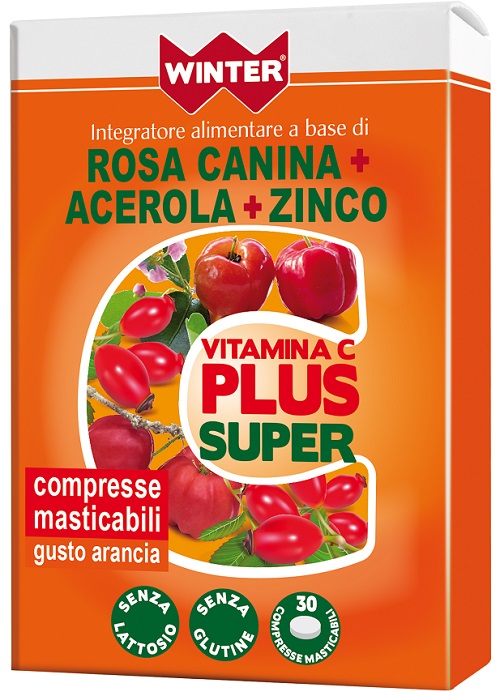 WINTER VITAMINA C PLUS SUPER  + ZINCO 30 COMPRESSE MASTICABILI - farmachicca