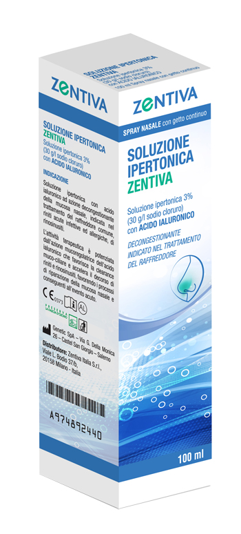 SOLUZIONE IPERTONICA ZENTIVA SPRAY NASALE 100 ML - farmachicca