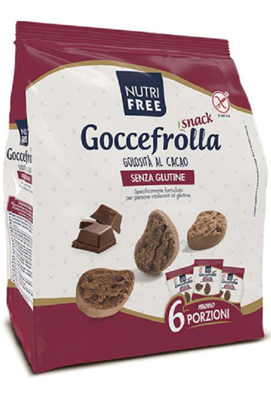 NUTRIFREE GOCCIOLOTTI CIOCCOLATO SNACK 40 G X 6 - farmachicca
