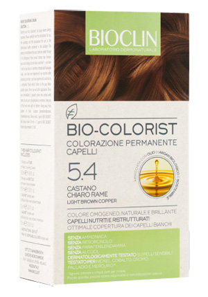 BIOCLIN BIO COLORIST 5,4 CASTANO CHIARO RAME - farmachicca