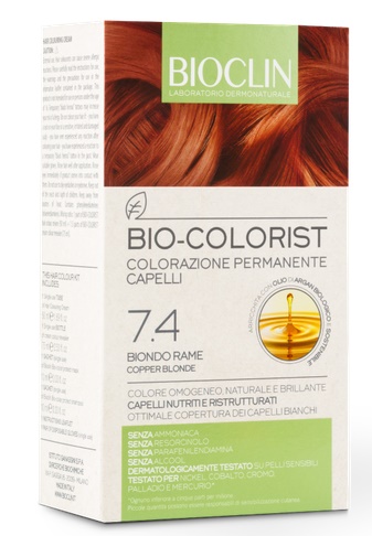 BIOCLIN BIO COLORIST 7,4 BIONDO RAME - farmachicca