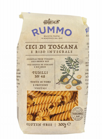 RUMMO FUSILLI N 48 CECI DI TOSCANA E RISO INTEGRALE 300 G - farmachicca